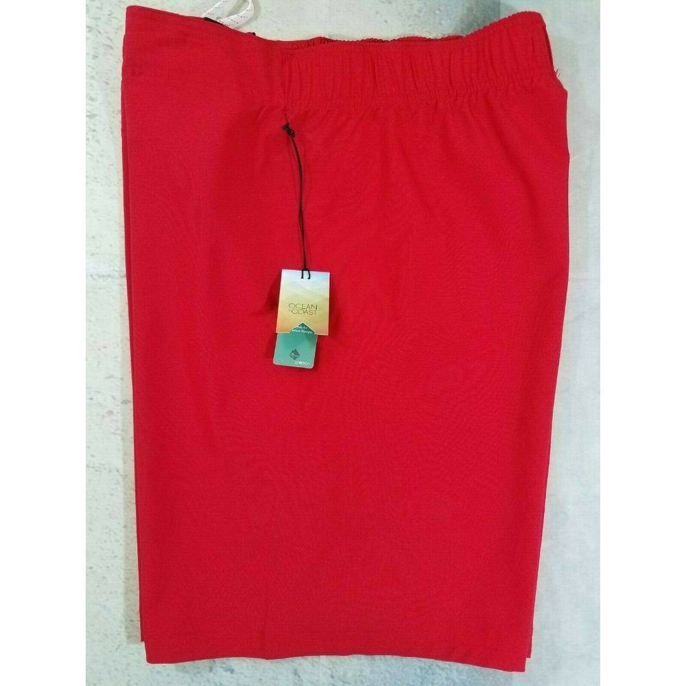 Ocean and Coast Swim Trunk Board Short Cargo Pocket Red Size XL No Liner